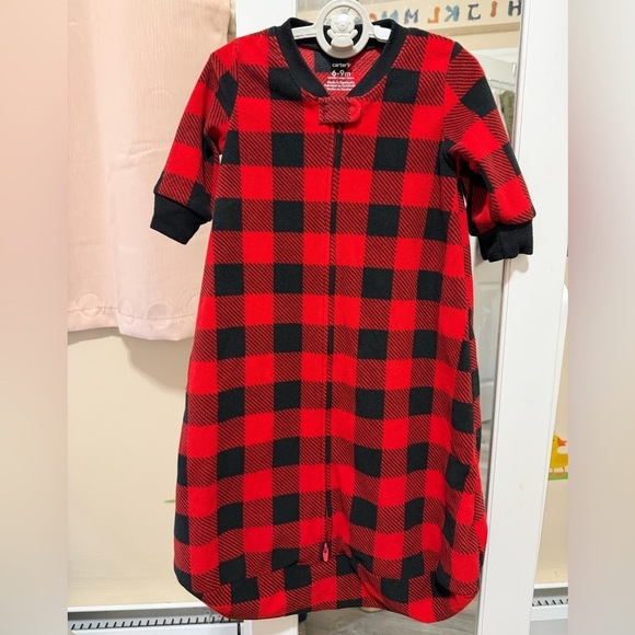 Carter's Other - Carter's Kids Pajamas in Red and Black Checkered Pattern